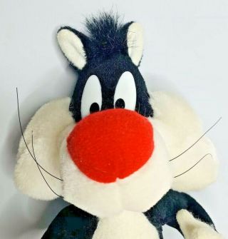 Vintage 1994 Warner Bros Looney Tunes Sylvester Cat Plush Toy 11 