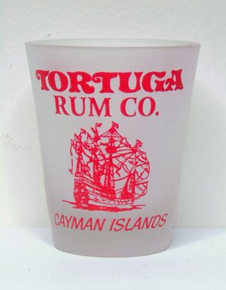Tortuga Rum Co Cayman Islands Frosted Shot Glass