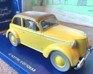 Atlas Tintin Car 19 Opel Olympia - Ottokar Herge Model Car 1/43 Scale Voiture