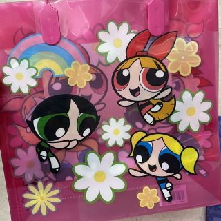 Powerpuff Girls Gift Bag Bubbles Buttercup Blossom 2002 Set Of 2 Pink/purple