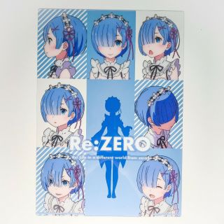 Rem Acrylic Clear Poster Size A4 - Rezero Another World To Be Continued - Bandai