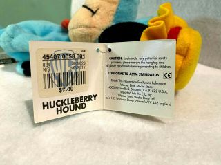 Warner Bros Studio Store - Huckleberry Hound Bean Bag - VERY RARE 3