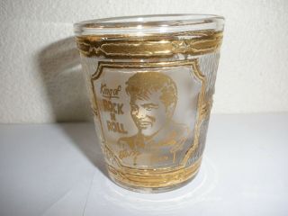 Vintage Culver 22 K Gold Elvis Presley Shot Glass