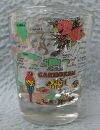Caribbean Islands Souvenir Shot Glass
