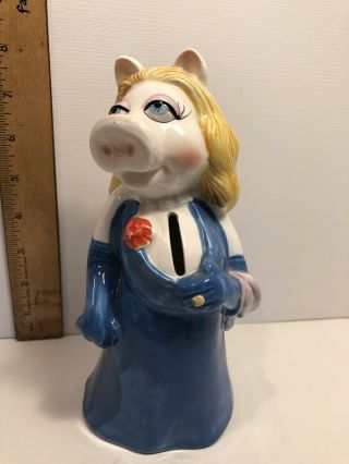 Sigma Taste Setter Miss Piggy Ceramic Statue Bank (8 - In) Henson,  Muppets