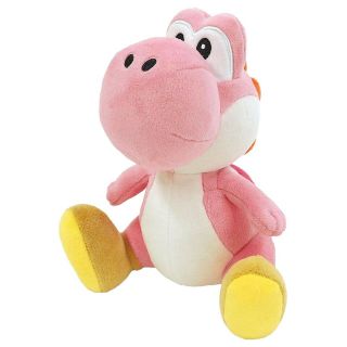 Little Buddy Mario Pink Yoshi 8 Inch Plush Figure