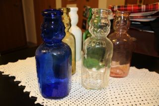 6 Vintage Brookfield Baby Tops One Quart Glass Milk Bottle You Get All Six ❤❤❤