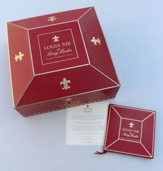 Vintage Remy Martin Louis Xiii Grande Champagne Cognac Presenation Case Box Red