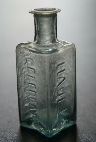 Antique Open Pontil Hair Bottle - Hauel 