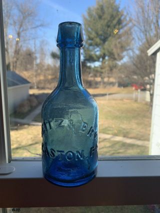 Seitz & Bro Blue Soda/beer Easton Pa.  Bottle