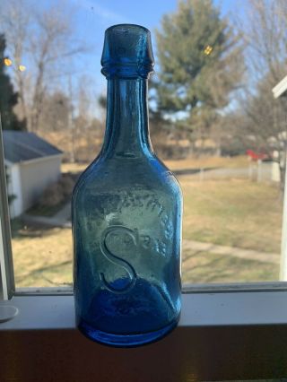 Seitz & Bro Blue Soda/Beer Easton Pa.  Bottle 2