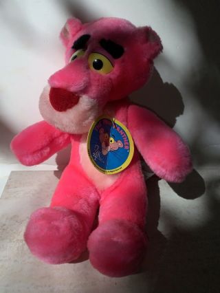 Pink Panther 11 " Plush Toy Vintage 1991 United Artists 24k Co.  Collectible Nwt