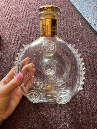 REMY MARTIN Louis XIII Grand Cognac Empty Bottle Decanter W/Case 750 ML 5