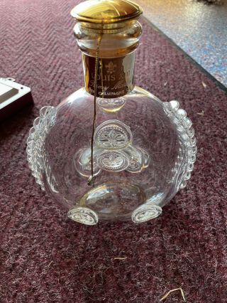 REMY MARTIN Louis XIII Grand Cognac Empty Bottle Decanter W/Case 750 ML 6