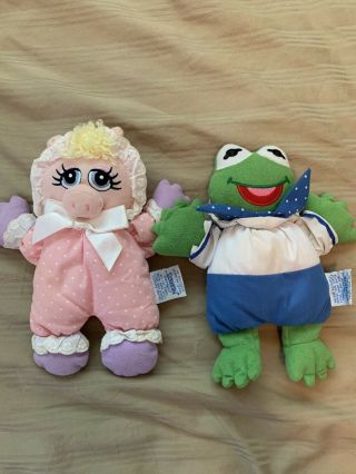 Kermit The Frog And Miss Piggy Eden Toys Plush Rattle Dolls