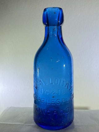 Chicago,  J.  A.  Lomax Blob Top Bottle 4 - 05
