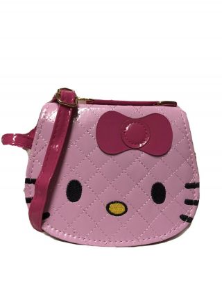 Hello Kitty Mini Leather Handbag Crossbody Bag For Kids Pink