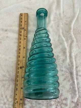 S&p Beehive Spiral Peppersauce Bottle Emerald Green