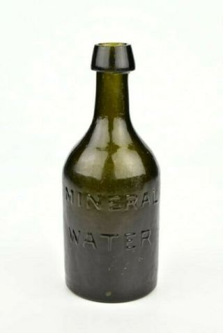 C.  Clark South Carolina Mineral Water Bottle 19th Century Iron Pontil