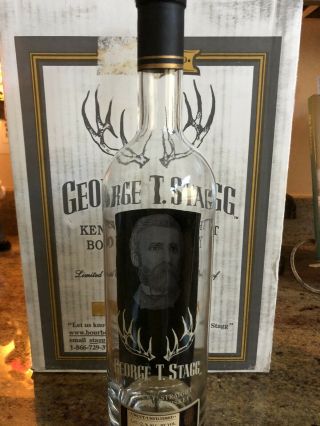 George T Stagg Empty Bottle W/ Box Btac Pappy Van Winkle Distillery Rare