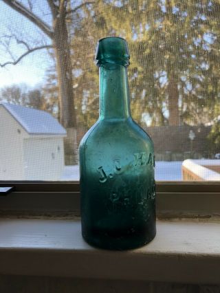 J O ' Kane Dyottville Glass Philadelphia Squat Porter Ale Bottle 2
