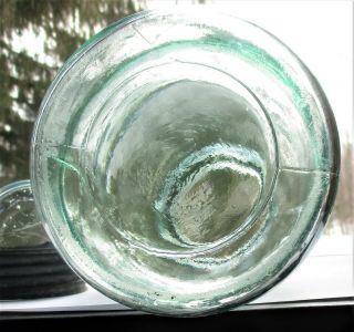 RARE Greenish IMPERIAL Half Gallon Beaver Fruit Jar, 3