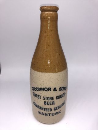 Rare Stoneware Ginger Beer Bottle O 