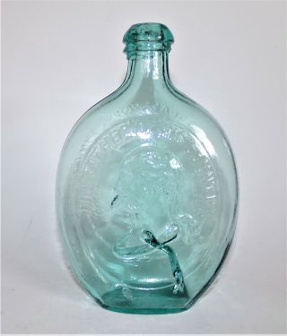 Aqua Gi - 38 Pint Flask - Washington & Taylor - Dyottville Glass Crude