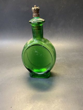 Vintage Rare 1880s United Drug Co Boston Mass Usa Emerald Green Bottle With Cap