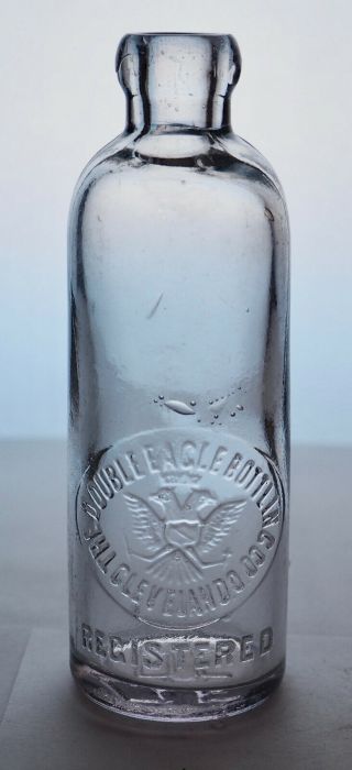 Old Hutch Hutchinson Soda Bottle The Double Eagle Cleveland Oh - Oh0266