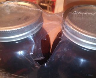 Ball Wide Mouth Half Gallon Mason Jars,  Anti UV Amber Glass 64oz Jar,  Set Of 2 2