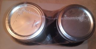 Ball Wide Mouth Half Gallon Mason Jars,  Anti UV Amber Glass 64oz Jar,  Set Of 2 3