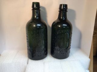 Two Congress Empire Spring Hotchkiss’ Sons Saratoga Ny Congress Water Bottles