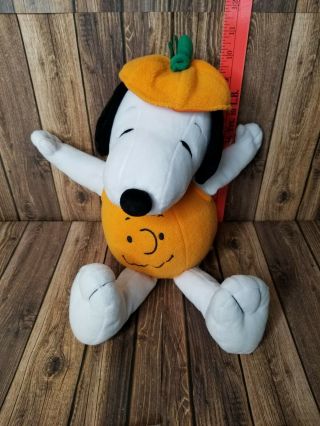 Hallmark Snoopy Halloween Pumpkin Plush 15 " Charlie Brown Peanuts Stuffed R3s4