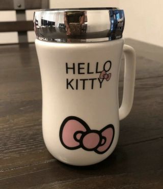 Hello Kitty Ceramic Mug With Mirrored Top