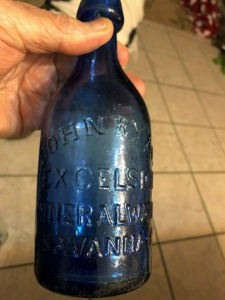 Cobalt John Ryan,  Excelsior Mineral Water,  Savanna,  Ga. ,  1870 