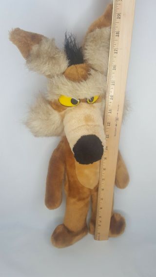 Wylie Wile E Coyote Stuffed Animal 1993 Warner Bros.  Mighty Star Looney Tunes