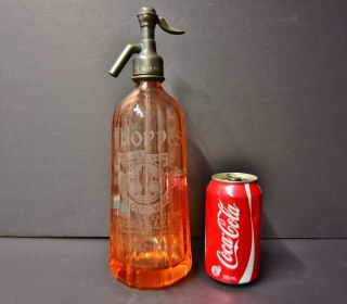 Rare Antique Seltzer Siphon Bottle Thorpe & Co.  Ltd.  Vancouver B.  C.