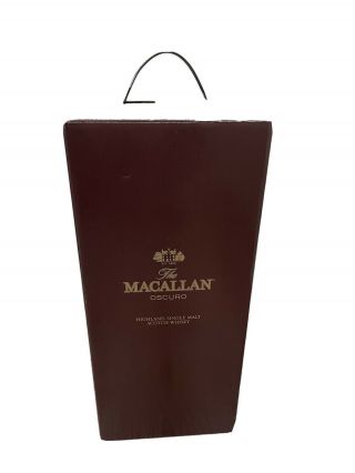 Macallan Oscuro Empty Bottle 26㎝×10㎝ Scotch Whiskey