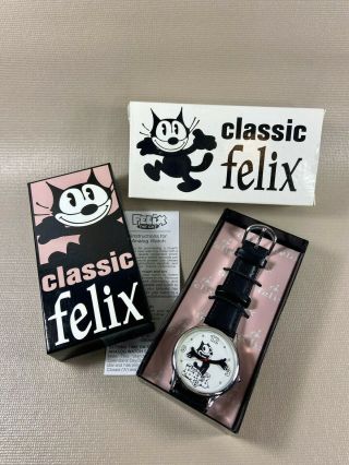Vintage 2005 Classic Felix The Cat Watch Montre Nos Box Battery