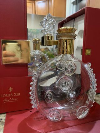 Louis Xiii Remy Martin Baccarat Crystal Empty Bottle And Display Case 750ml