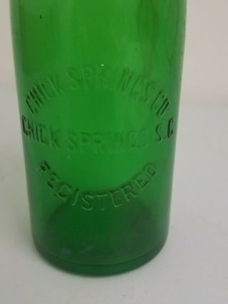 CHICK SPRINGS Co Green SC Bottle 10 