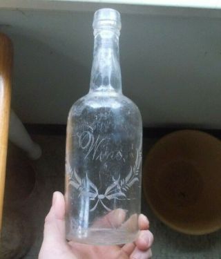 Wino Etched Hand Blown Decanter Bottle Shown Dug In Our Latest Youtube Video