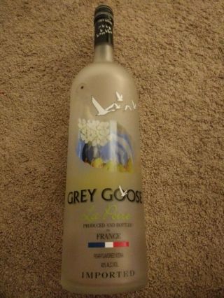Grey Goose Pear Vodka Huge Display Glass Bottle La Poire France Classy