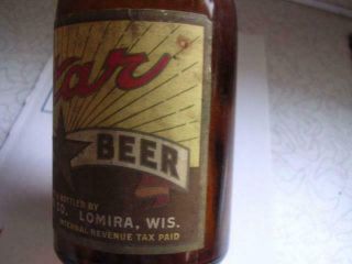 Star Lager Beer 12 oz Steinie Bottle IRTP Star Brewing Co Lomira Wis WI 3