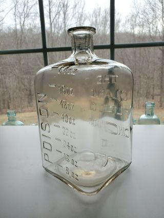 Great Large 1890s Poison Clarke Embalming Fluid Co Bottle 3