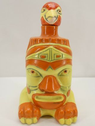 38/1 Schafer Vater German Porcelain Figural Bottle Totem W/ Adv.  Only 4 Barrett