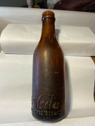 1914 Shelbyville,  Tenn.  " R " Amber Heel Script Coca - Cola Bottle 5 - 02