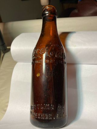 1915 Florence,  Ala.  " S " Amber Ssb Script Coca - Cola Bottle 5 - 21