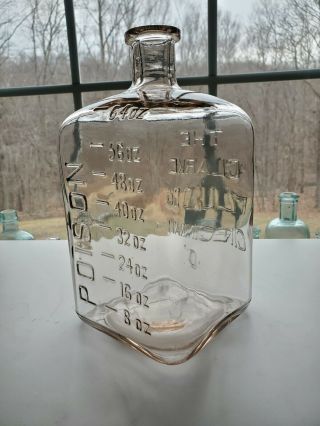 Large 1890s Clarke Fluid Co Embalming Poison Bottle 3